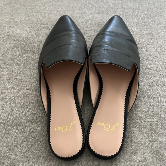 J. Crew leather Black Mules with Pointed Toe - Picture 10 of 14